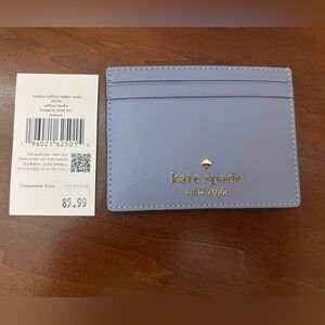 Kate Spade Saviano, leather Madison frosted berry small card holder
